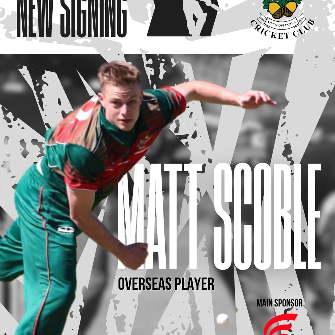 🏏 Derriaghy Announce Matt Scoble as Overseas Player for 2026
