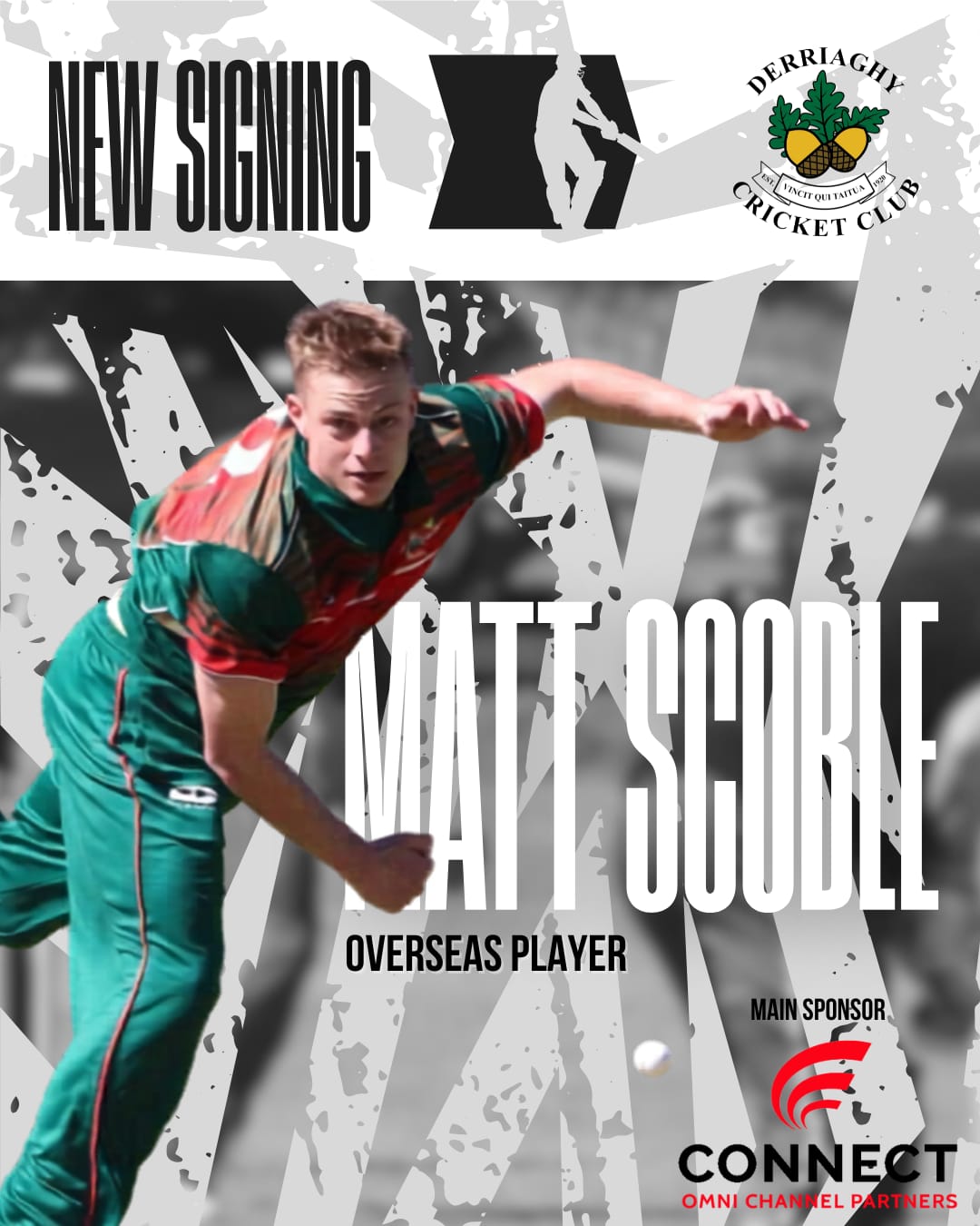 ๐ Derriaghy Announce Matt Scoble as Overseas Player for 2026